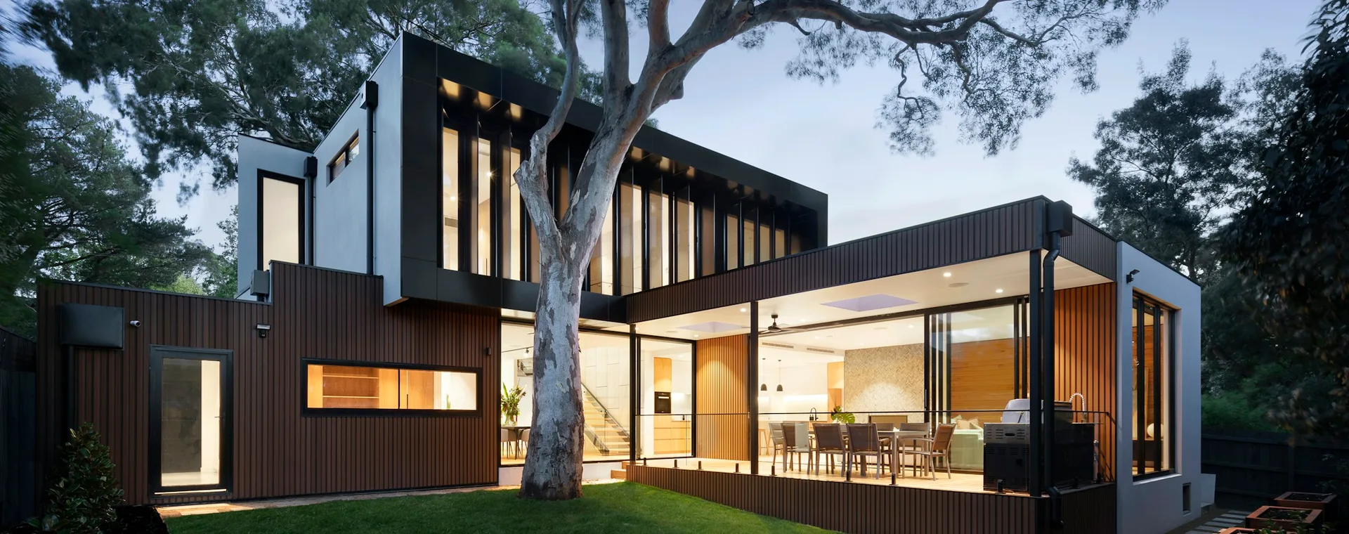 Contemporary premium home representing modern property support
